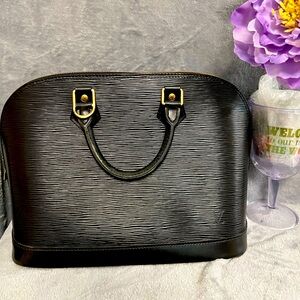 Louis Vuitton Alma Epi Black PM